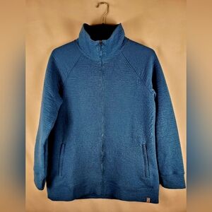 L.L. Bean Teal Women's Full-Zip Jacket Lightweight Sweatshirt Size Medium